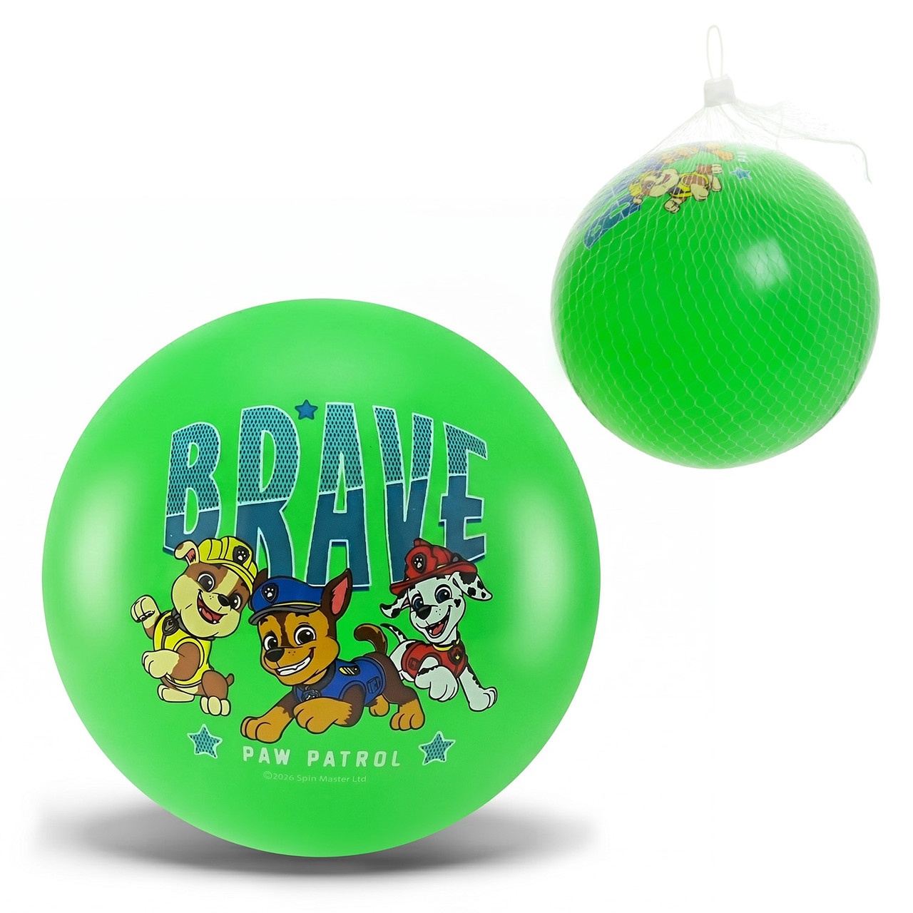 М'яч гумовий арт. PP2519 (500шт) Paw Patrol 9'' 70 гр зелений