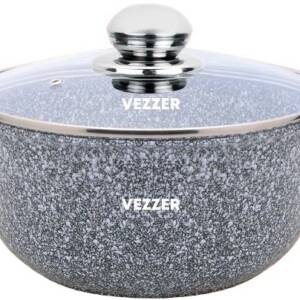 Каструля VEZZER 24*11,5см з антипригарним покриттям з кришкою