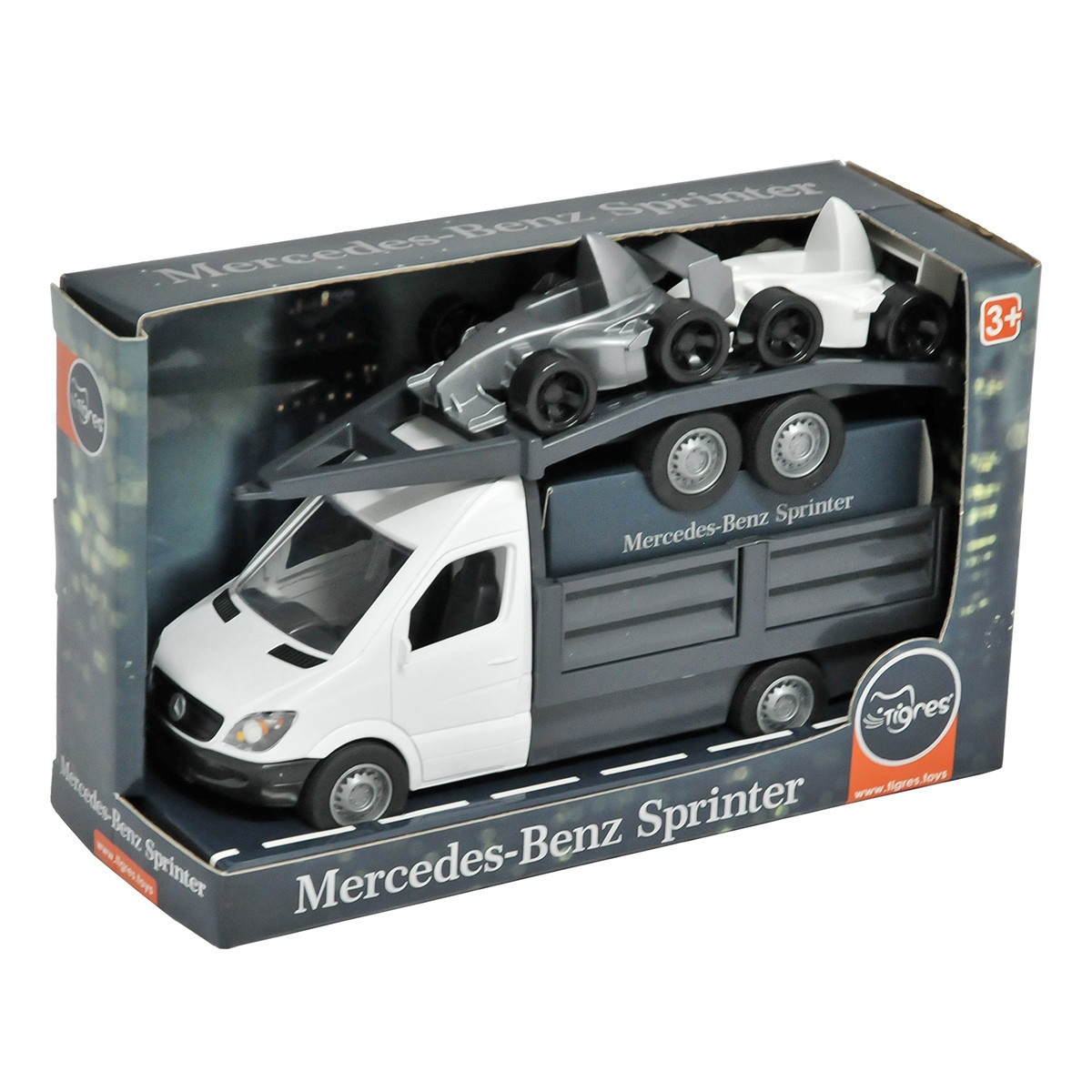 Автомобіль "Mercedes-Benz Sprinter" бортовий з лафетом (білий), Tigres