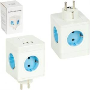 Розгалужувач мережі з 4 розетками та 3 USB-портами 515