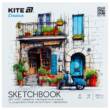 Скетчбук для робіт маркерами,21*21см, 30 арк., Kite Creative