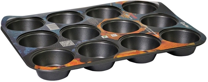 ФОРМА ДЛЯ МАФІНІВ НА 12 шт GUSTO, 35x27x3 см