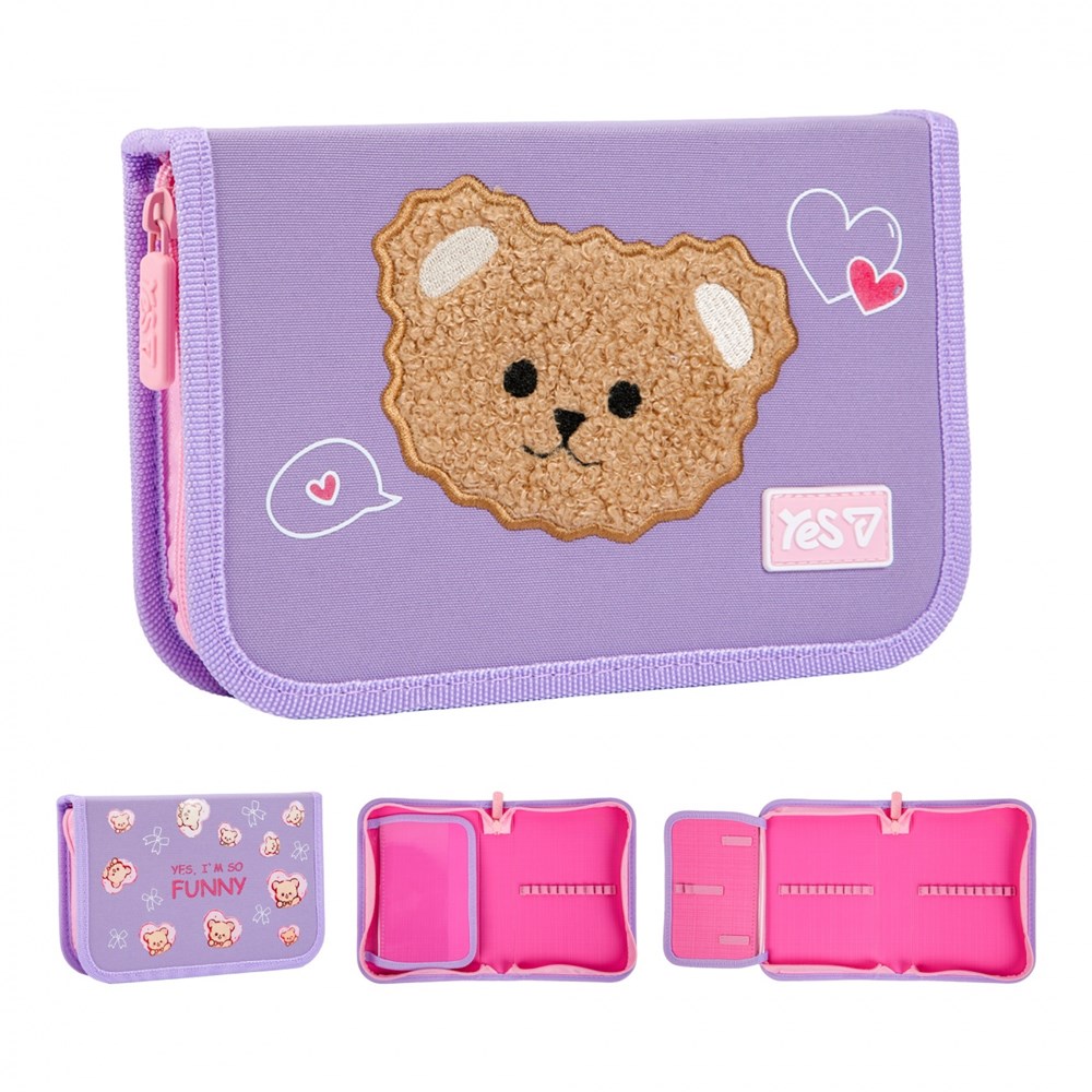 Пенал твердий Yes одинарний з клапаном HP-03 Bear Rules