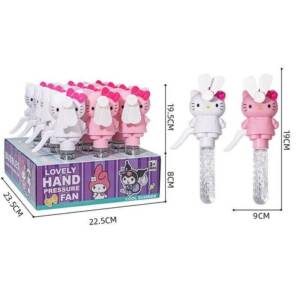 Мильні бульбашки Hello Kitty YT999-12 механічний вентилятор,