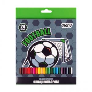 Олівці кольорові Yes "Football" 24 кол.
