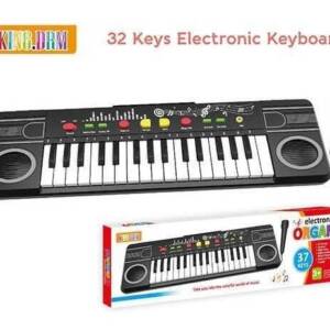 Синтезатор BD 9932 (48) 32 клавіші, 8 тонів, 12 ритмів, 2 ефекти барабана, регулювання гучності, мікрофон, 2 демонстраційні режими, в коробці