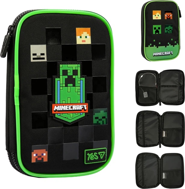 Пенал м'який з LED Yes PH-35 Minecraft Reality