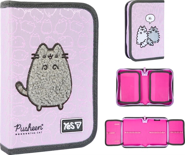 Пенал твердий Yes одинарний з двома клапанами HP-04 Pusheen Delicacy