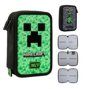 Пенал твердий Yes потрійний HP-05 Minecraft TNT